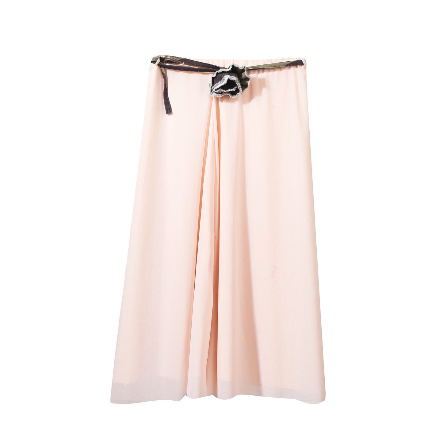Nude Midi Skirt