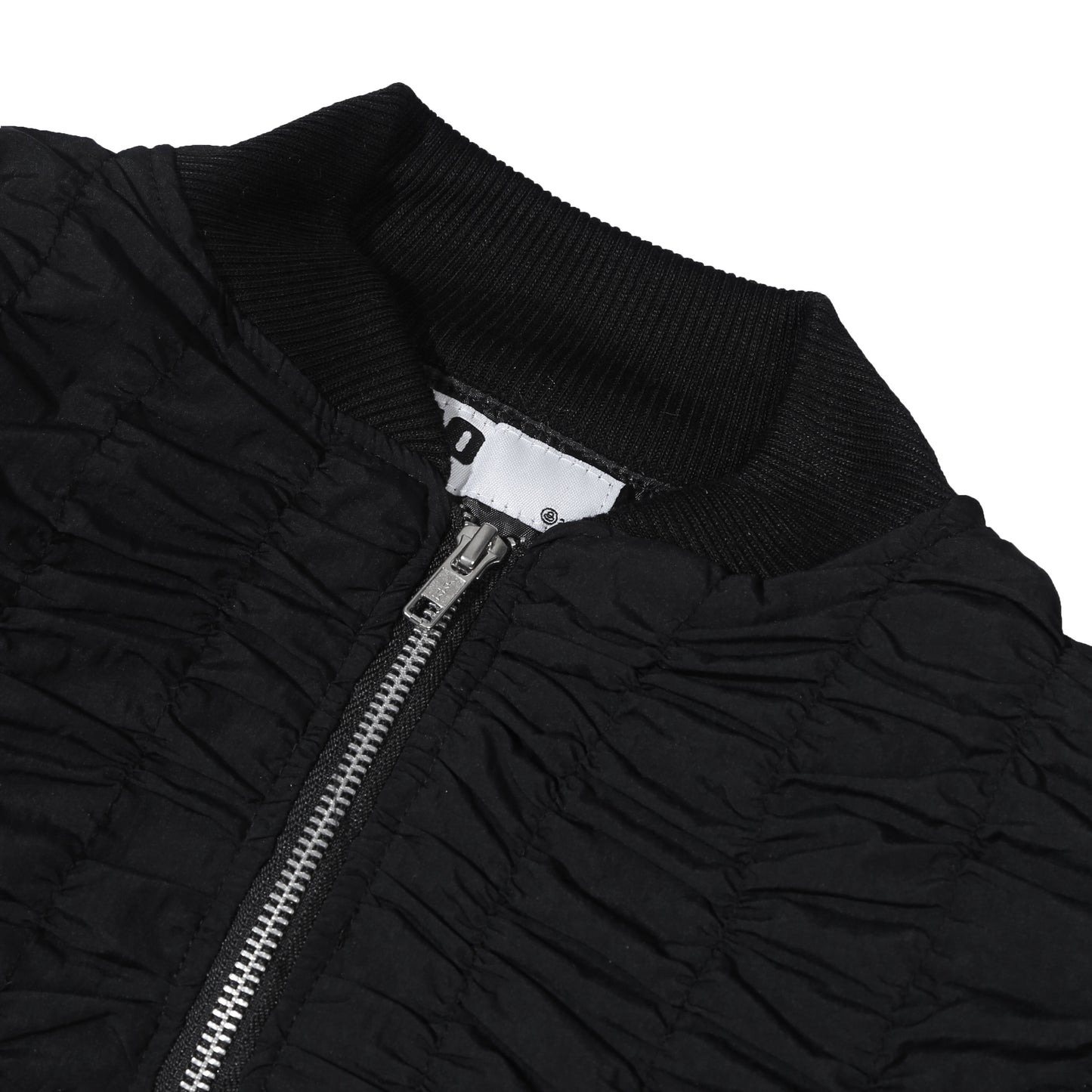 Ruched Bomber Jacket