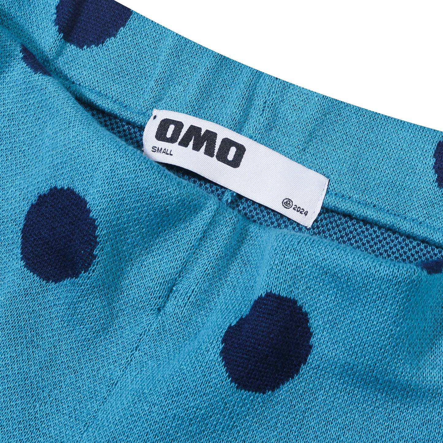 Polkadot Knit Shorts - Teal
