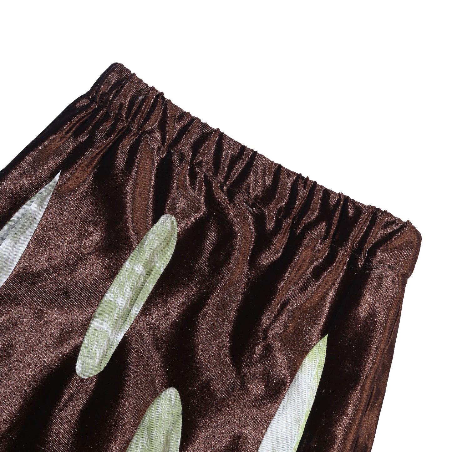 Moss Velvet Skirt