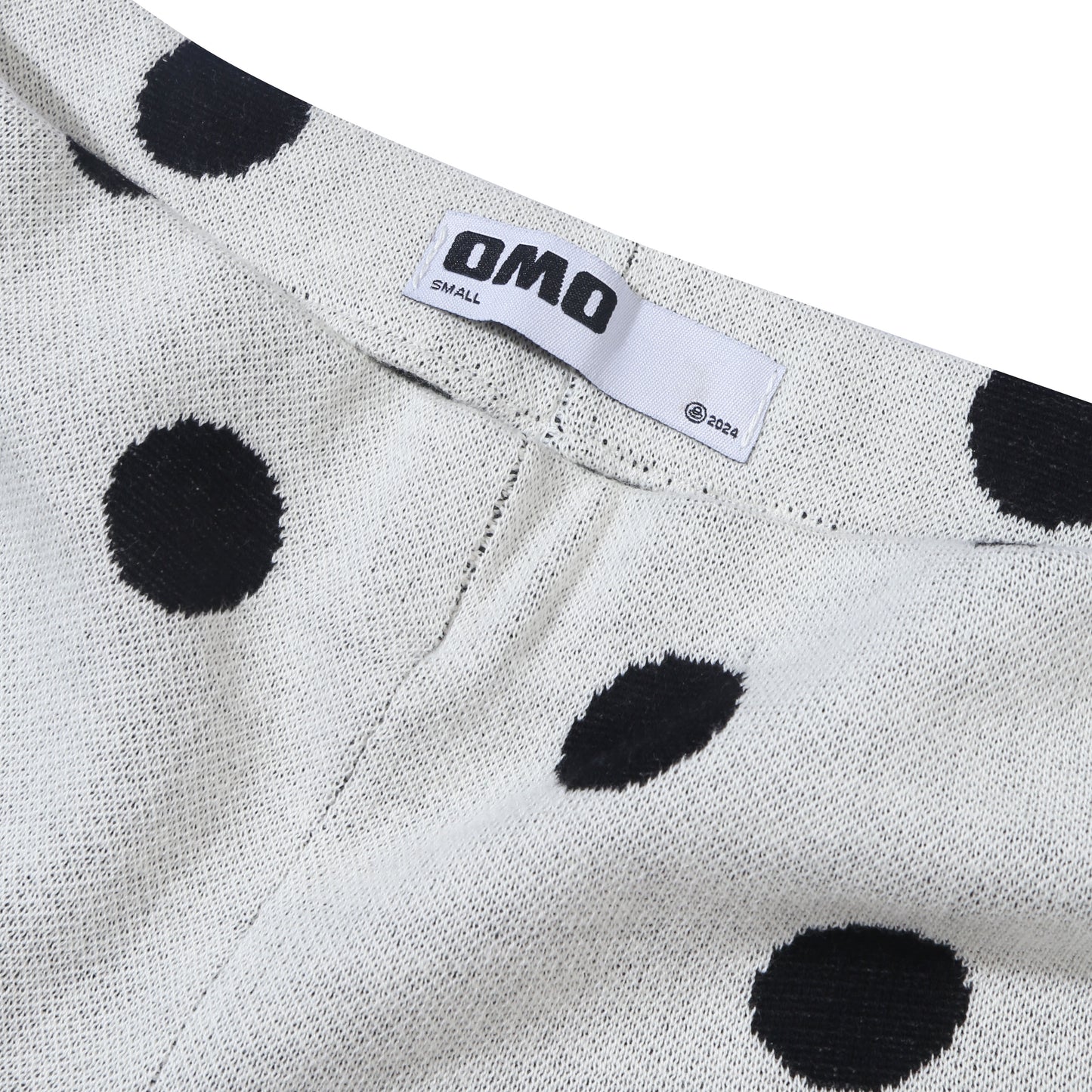 Polkadot Knit Shorts - Broken White