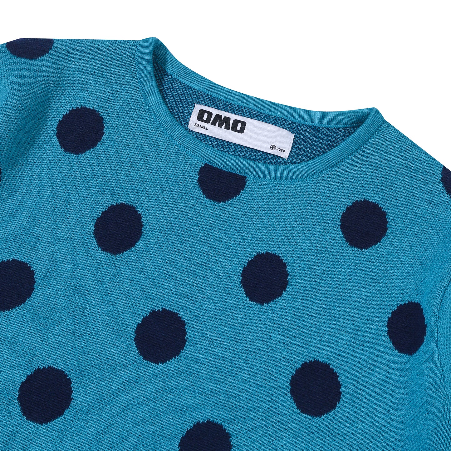 Polkadot Knit Top - Teal