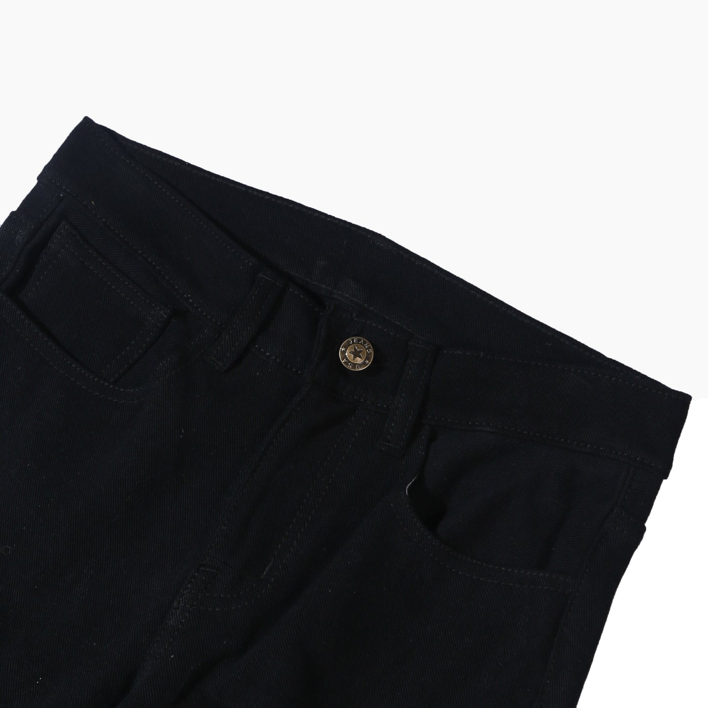 Knee Gathered Flared Jeans
