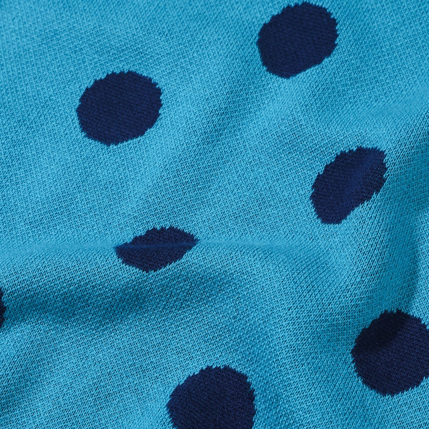 Polkadot Knit Top - Teal