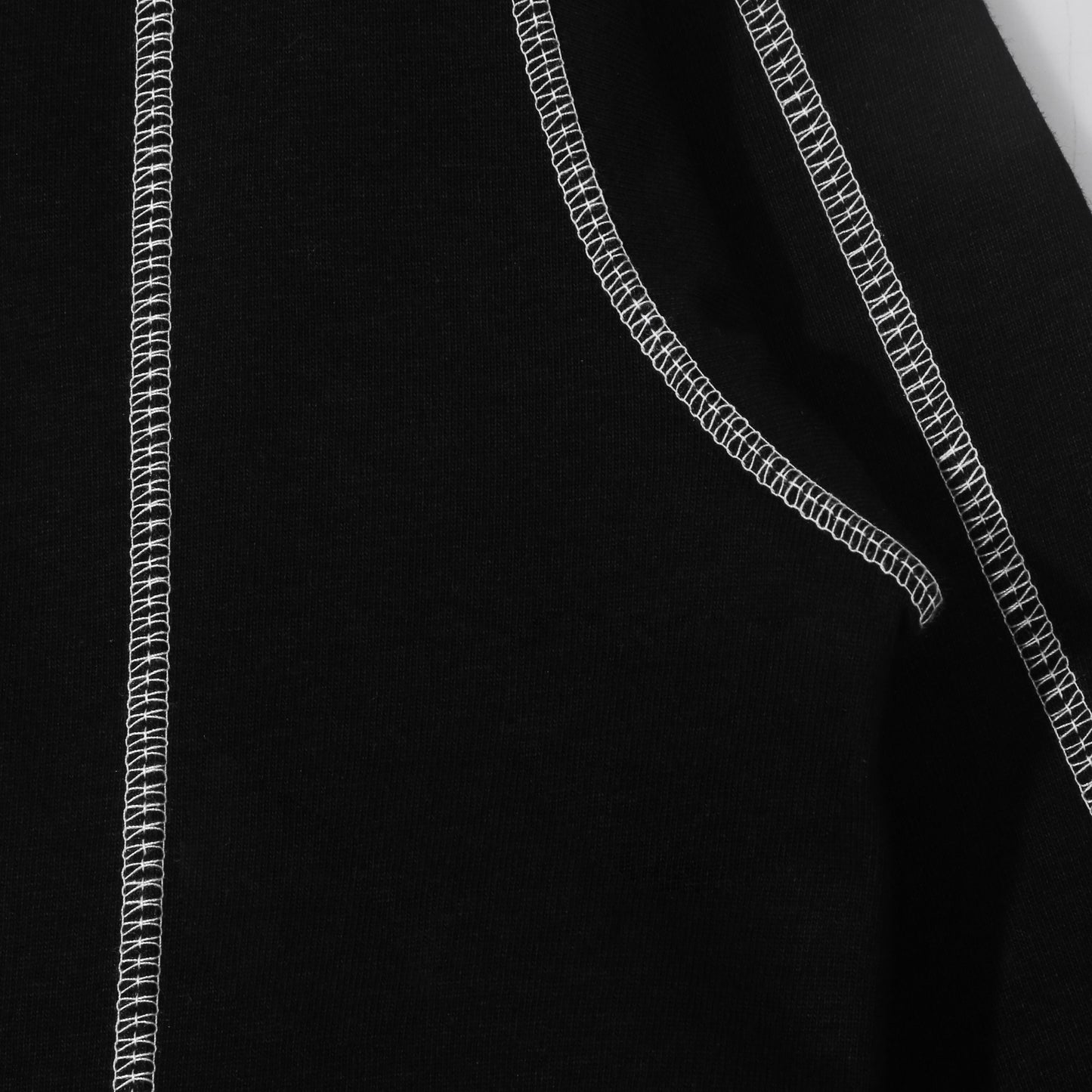 Heavy Raglan Long Sleeve Top - Black