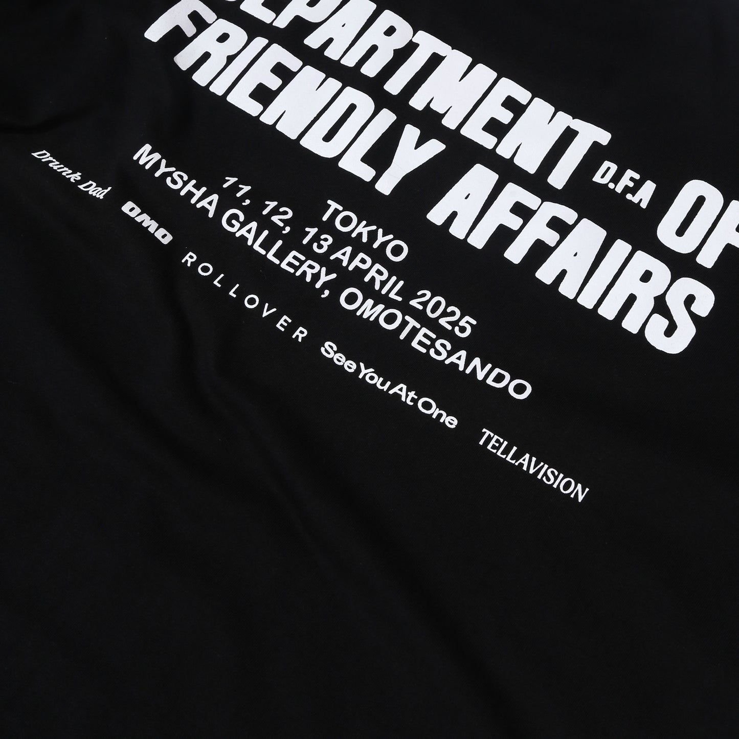 DFA Tokyo 2025 Merch T-Shirt - Black