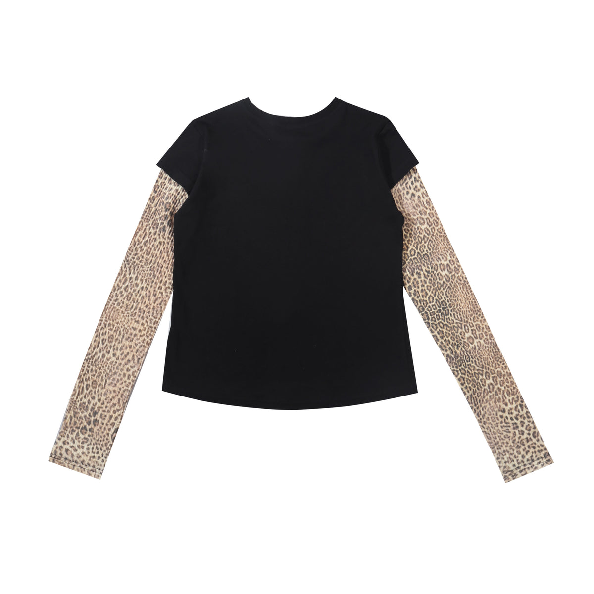 Leopard Henley Top