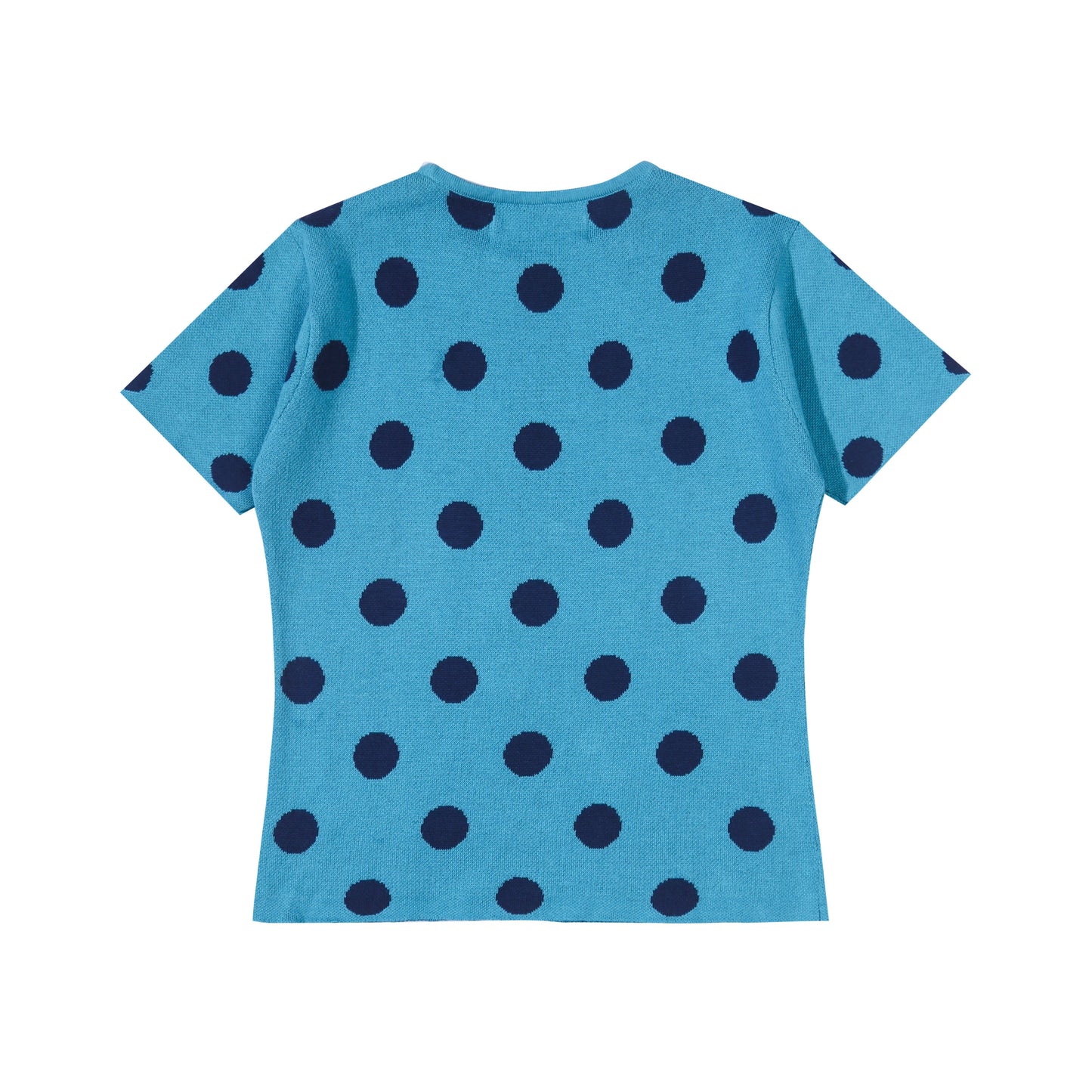 Polkadot Knit Top - Teal