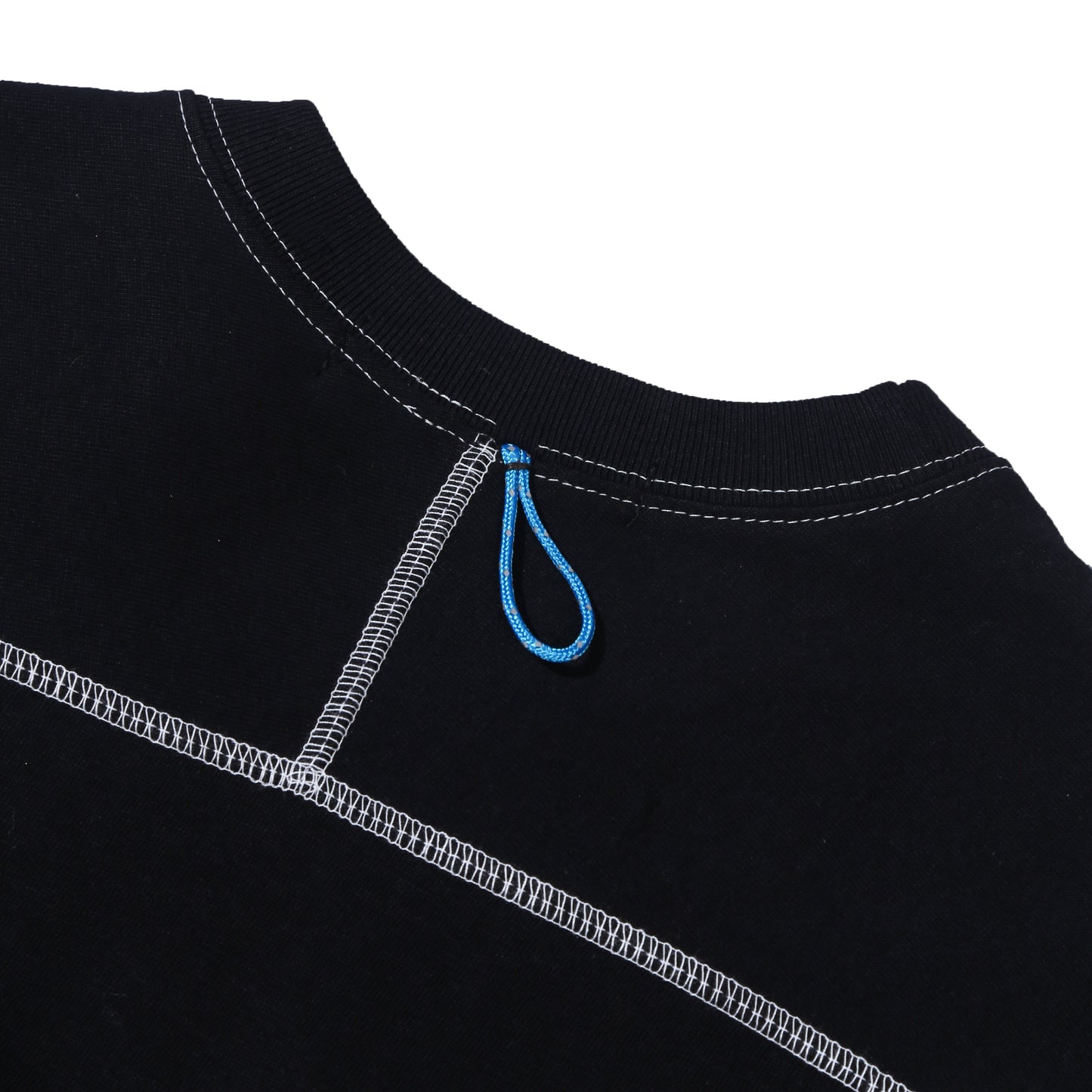 Heavy Raglan Long Sleeve Top - Black