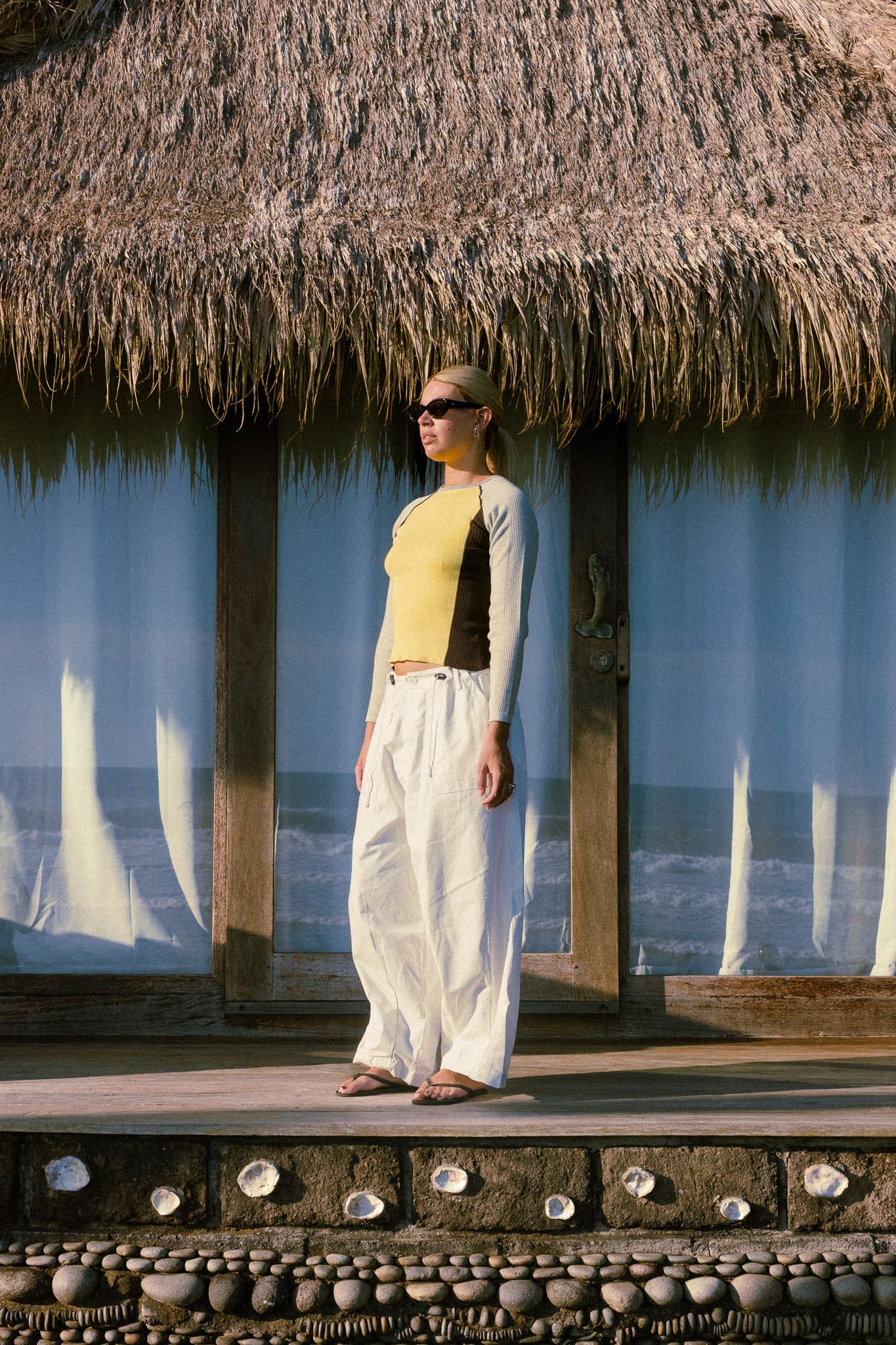 Raglan Knit Top - Yellow