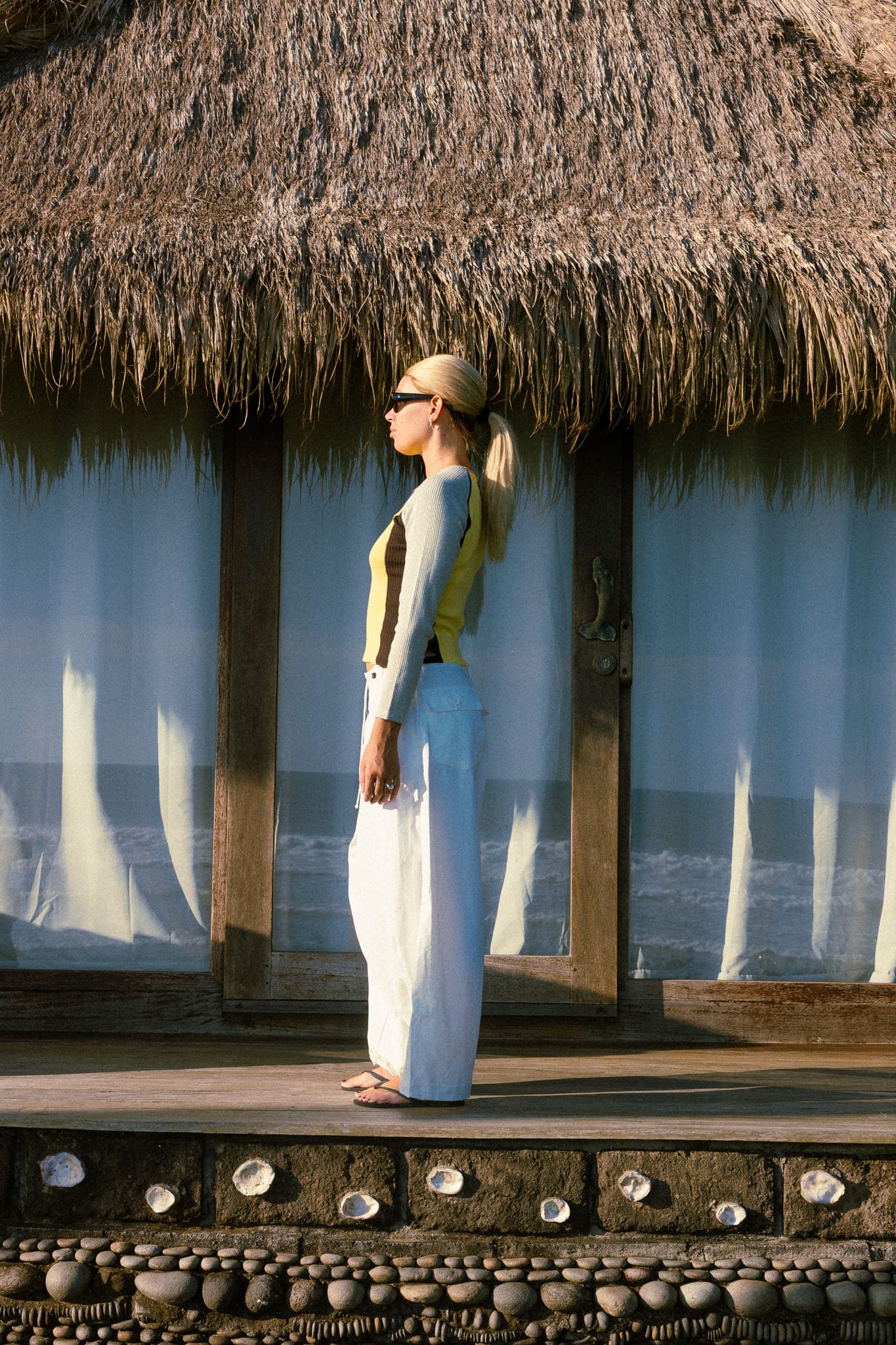 Raglan Knit Top - Yellow