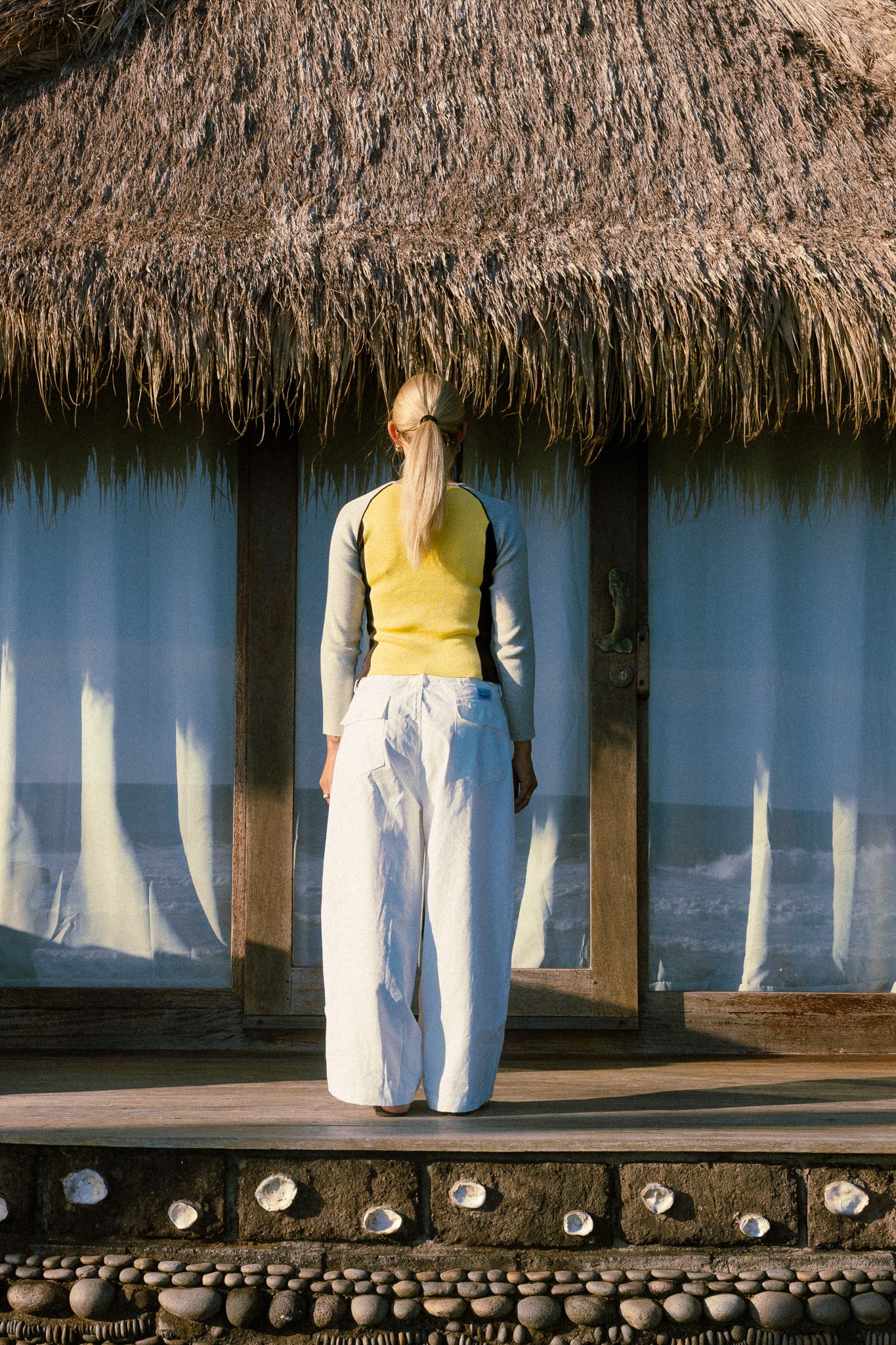 Raglan Knit Top - Yellow