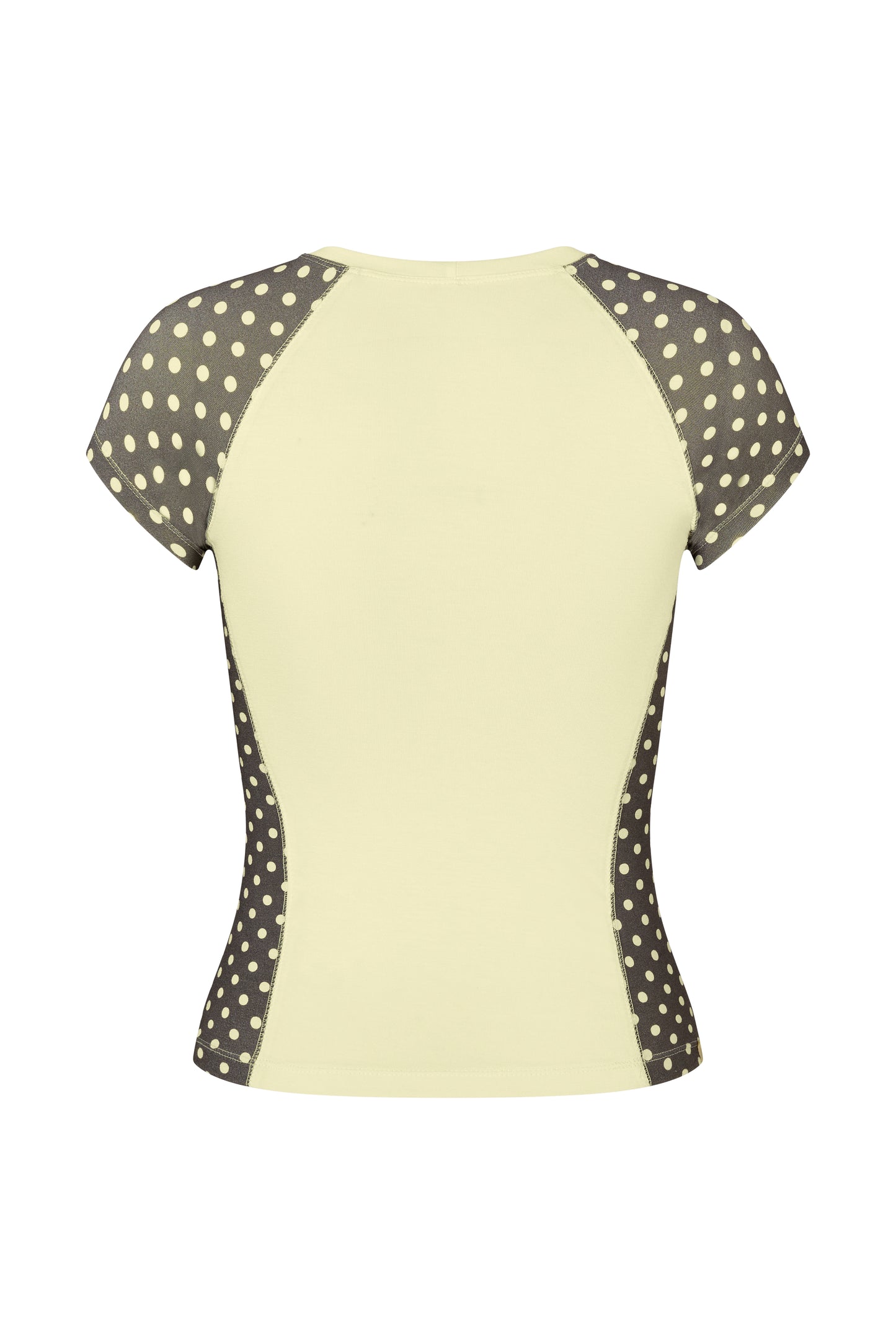 Raglan T-shirt - Polkadot-Yellow