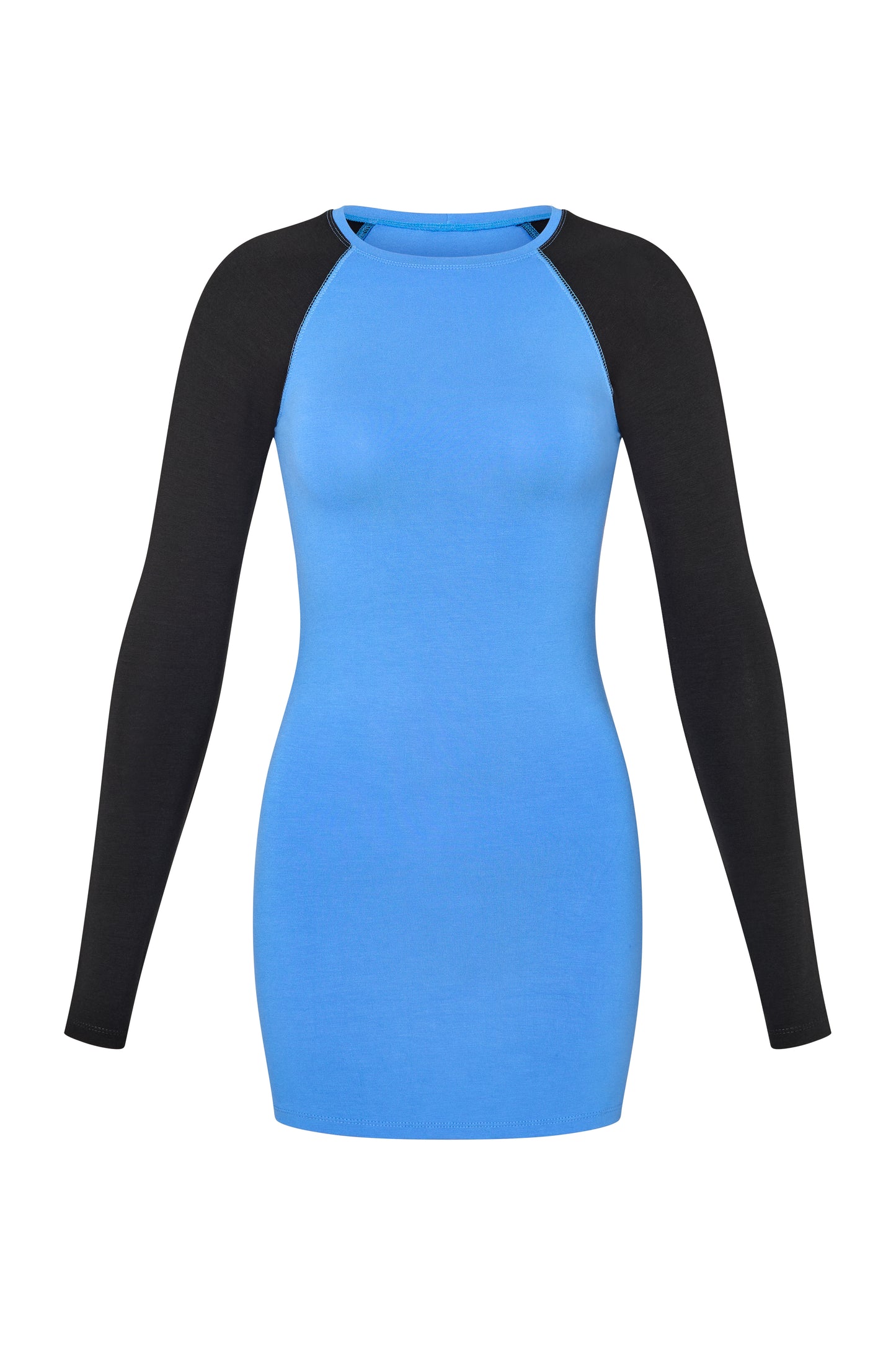 Raglan Mini Dress - Midnight-Blue