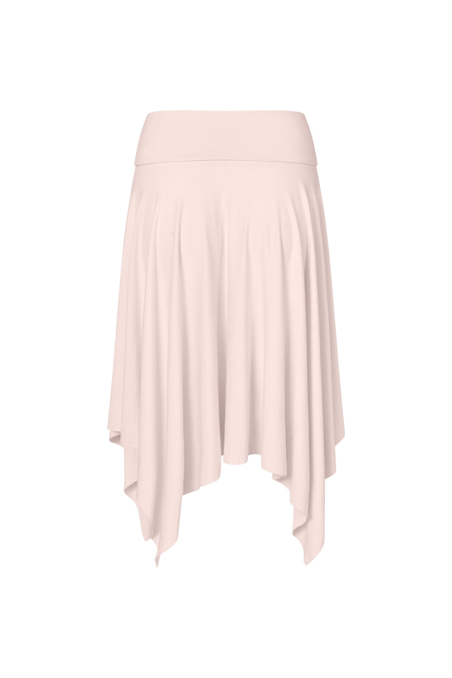 Asymmetric Fold Over Skirt - Powder