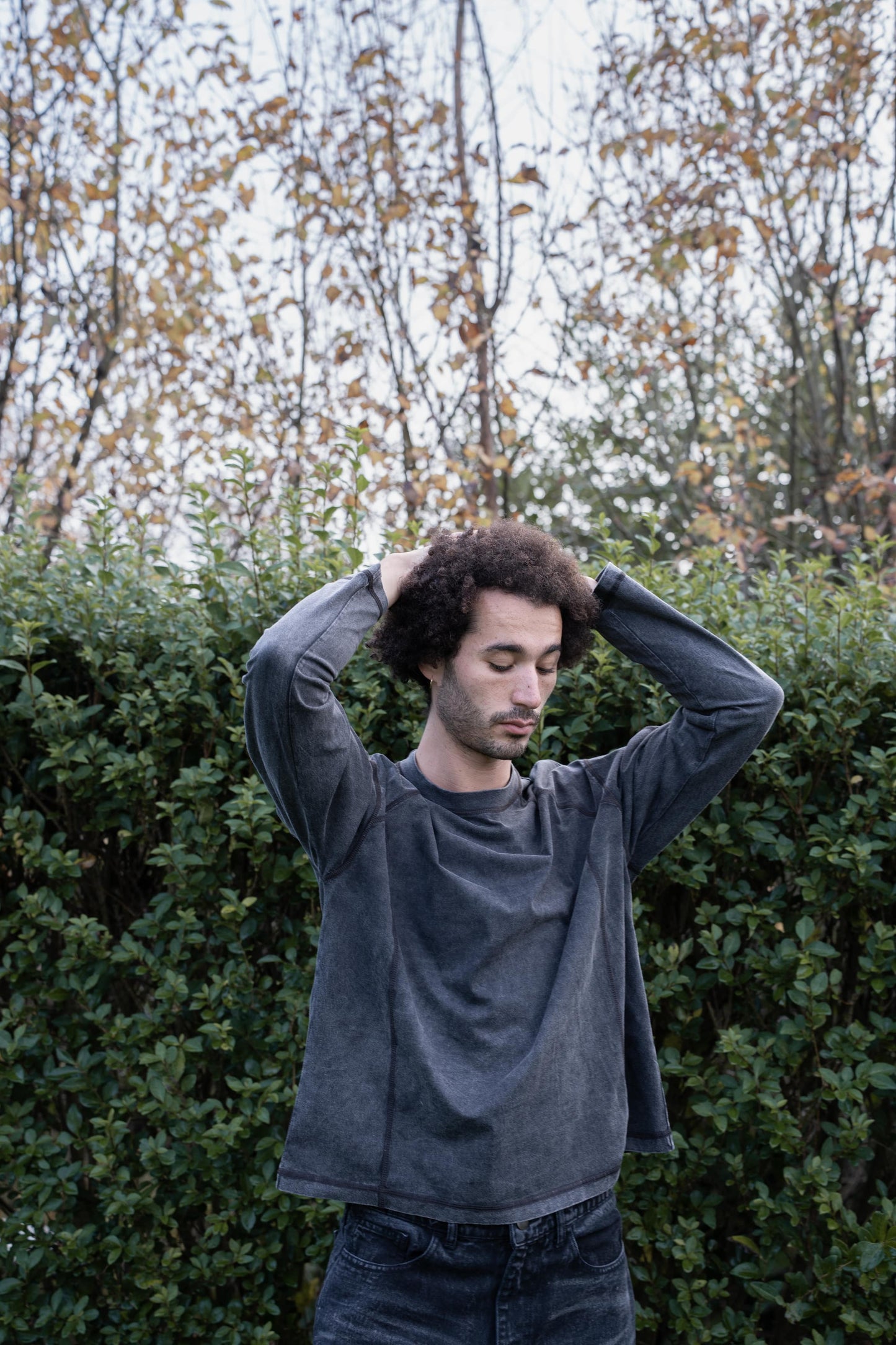 Black Washed Denim Jeans