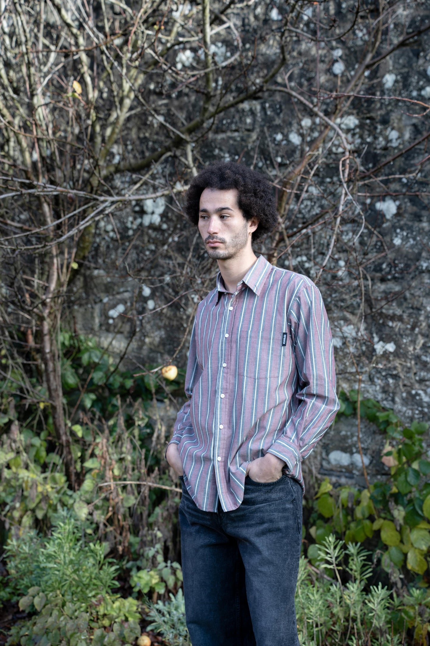 Washed Stripes Long Sleeve Shirt