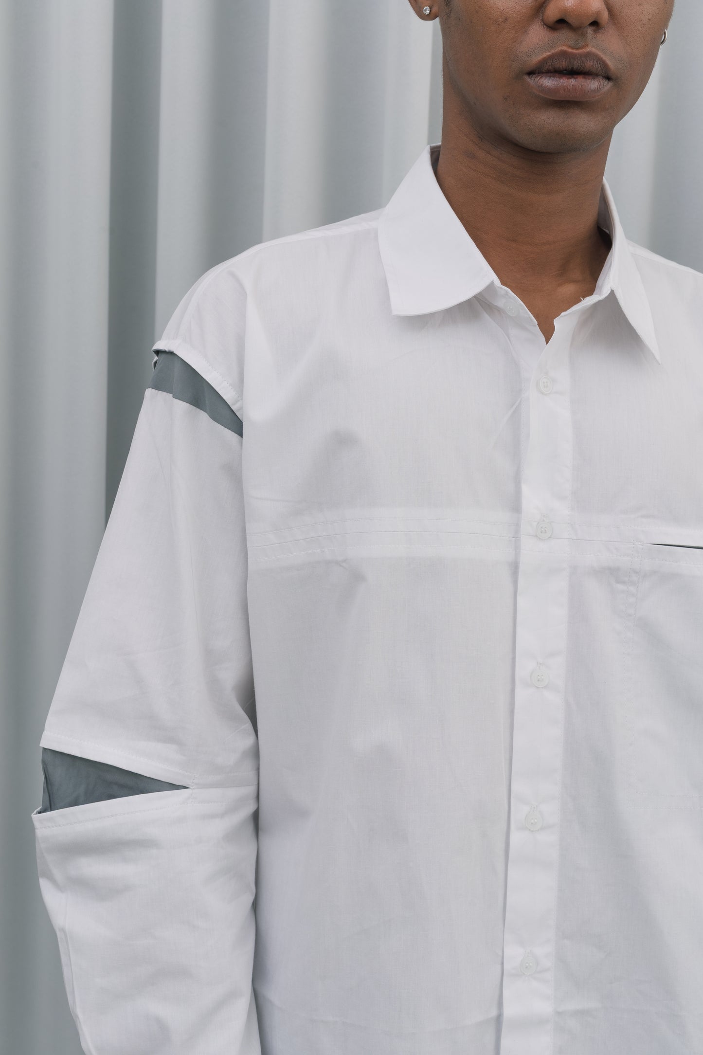 Peek Long Sleeve Shirt - White