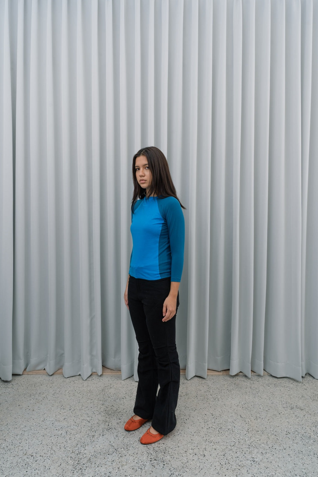 7 Raglan Top - Teal