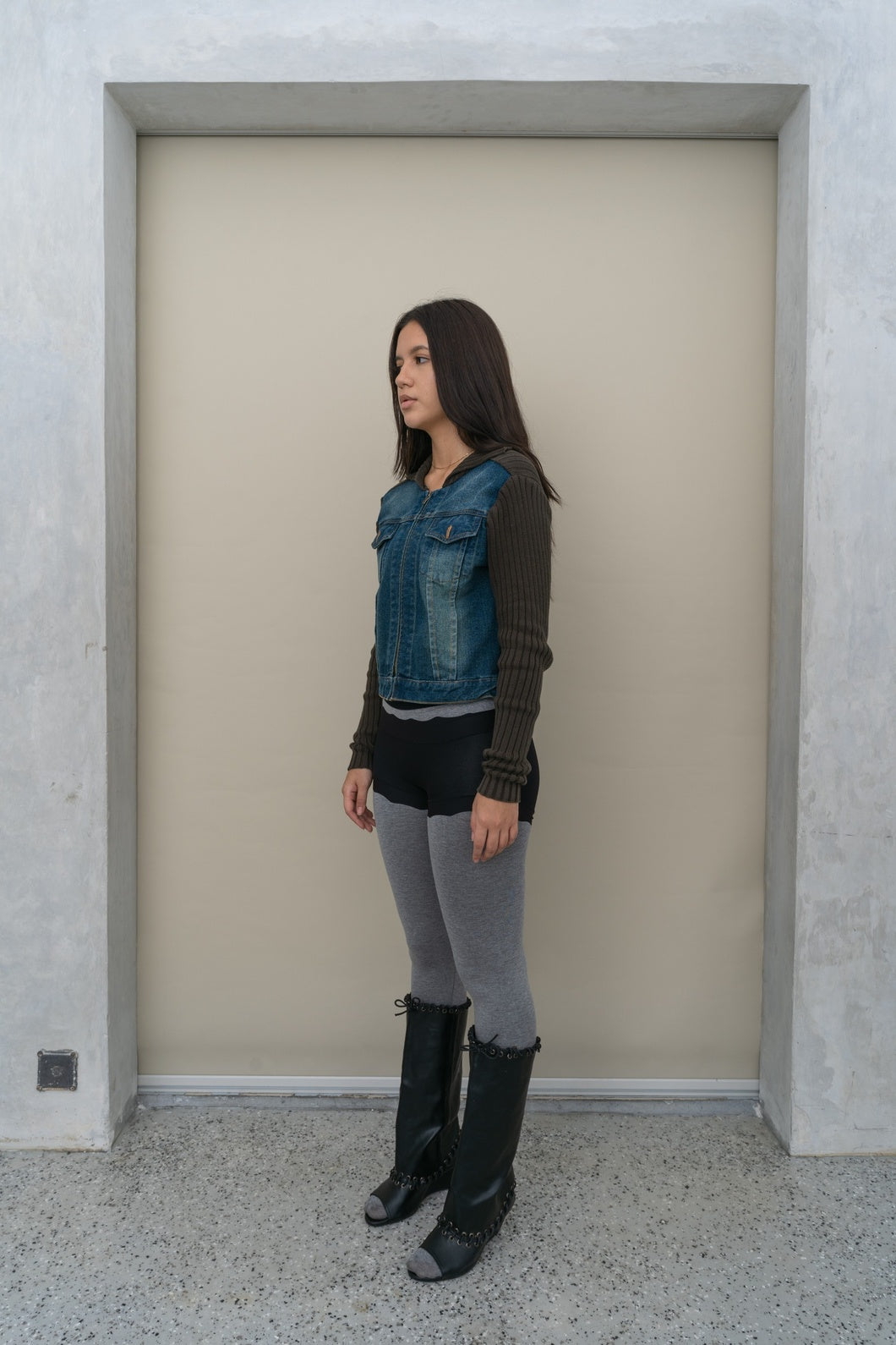 Denim Knit Jacket
