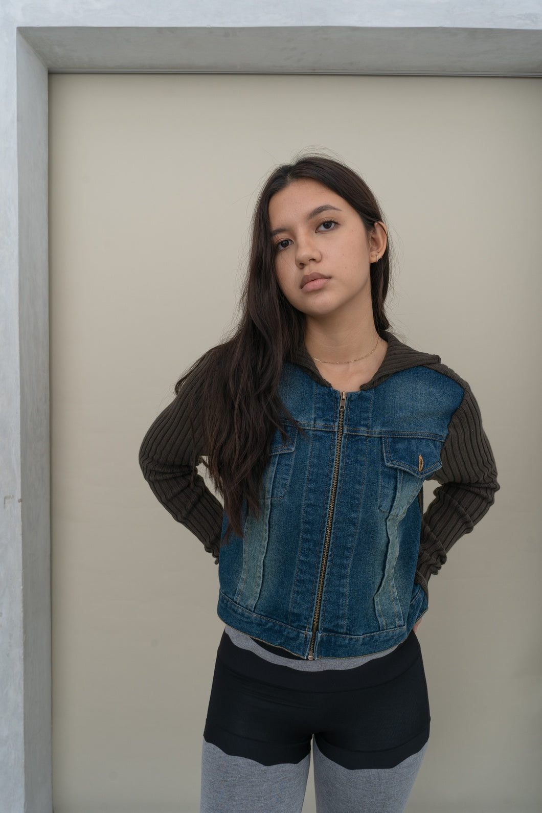 Denim Knit Jacket