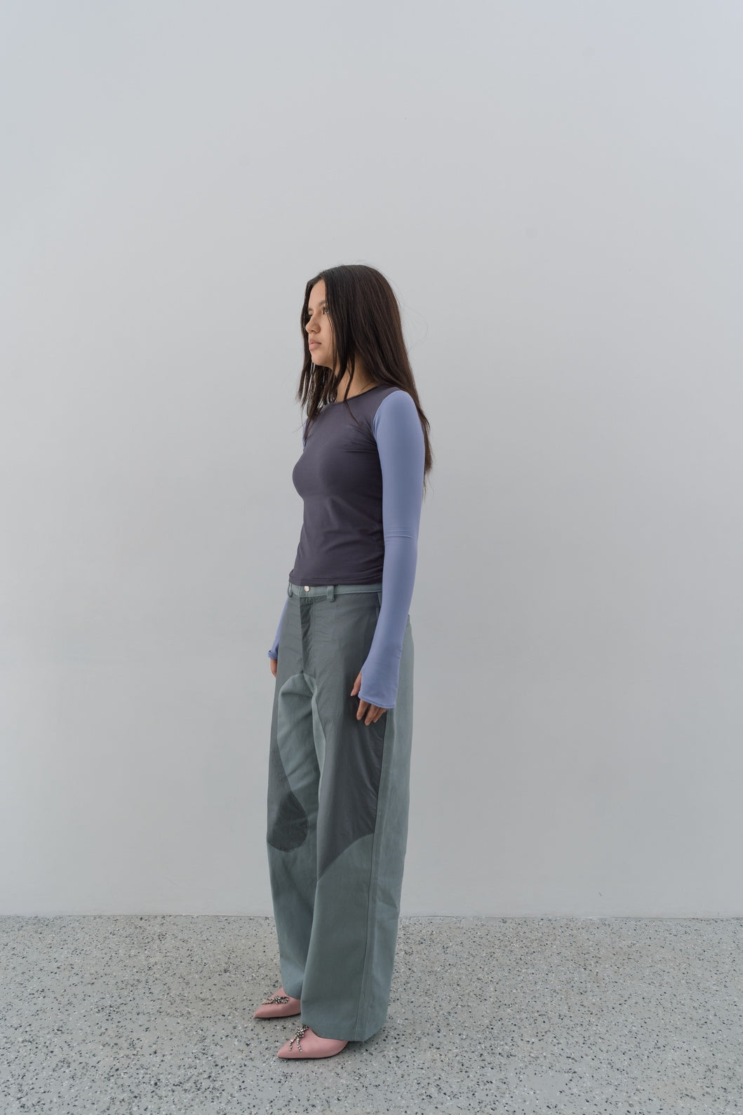 Loma Long Sleeve Top - Grey