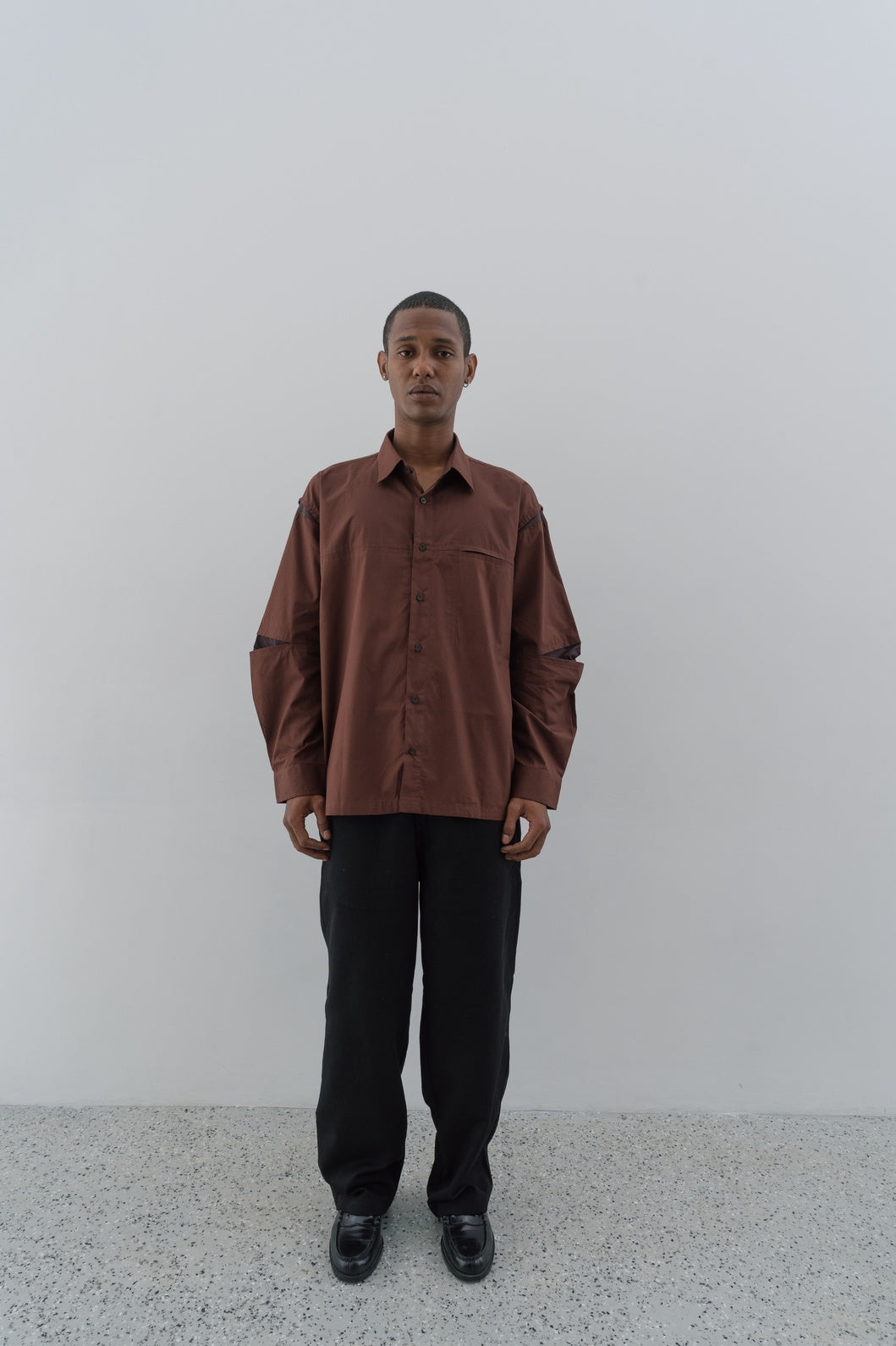 Peek Long Sleeve Shirt - Brown
