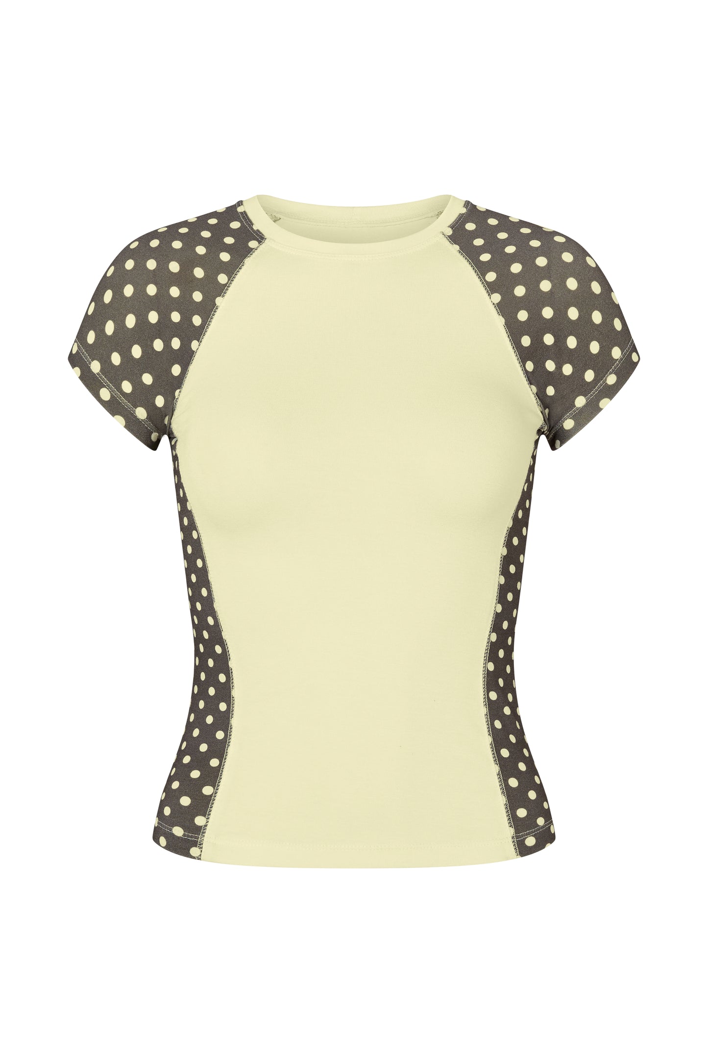Raglan T-shirt - Polkadot-Yellow