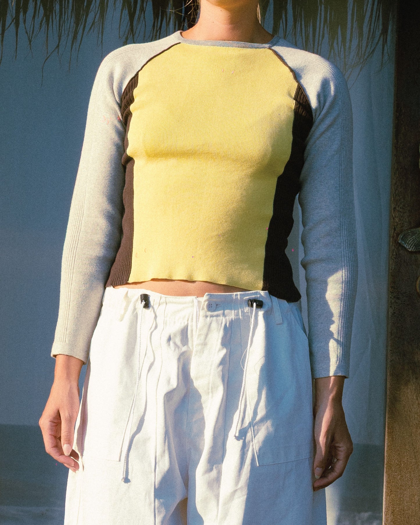 Raglan Knit Top - Yellow