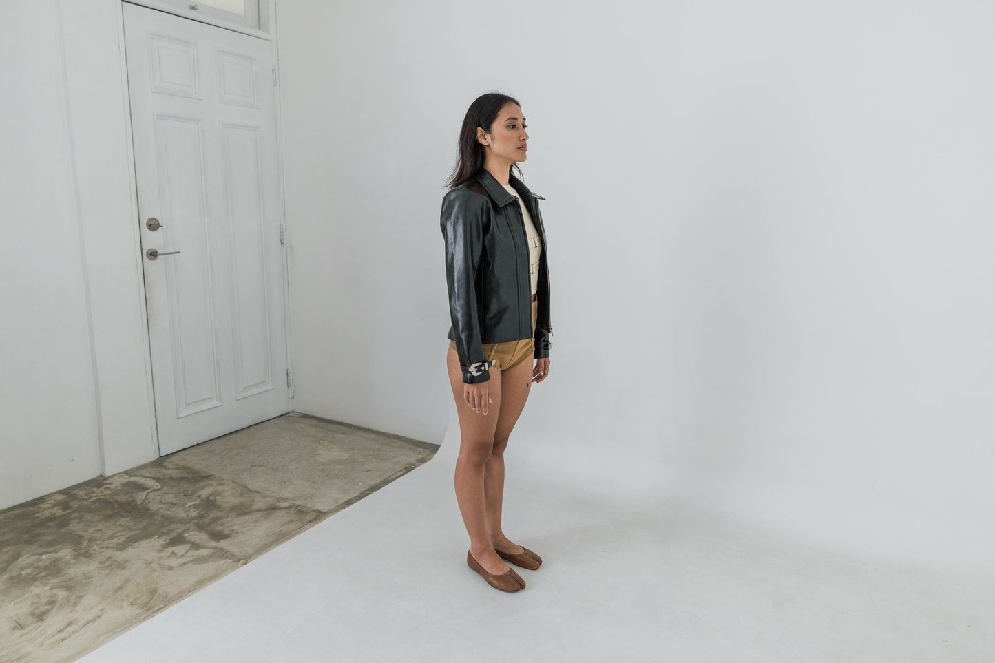 Buckled Leather Jacket
