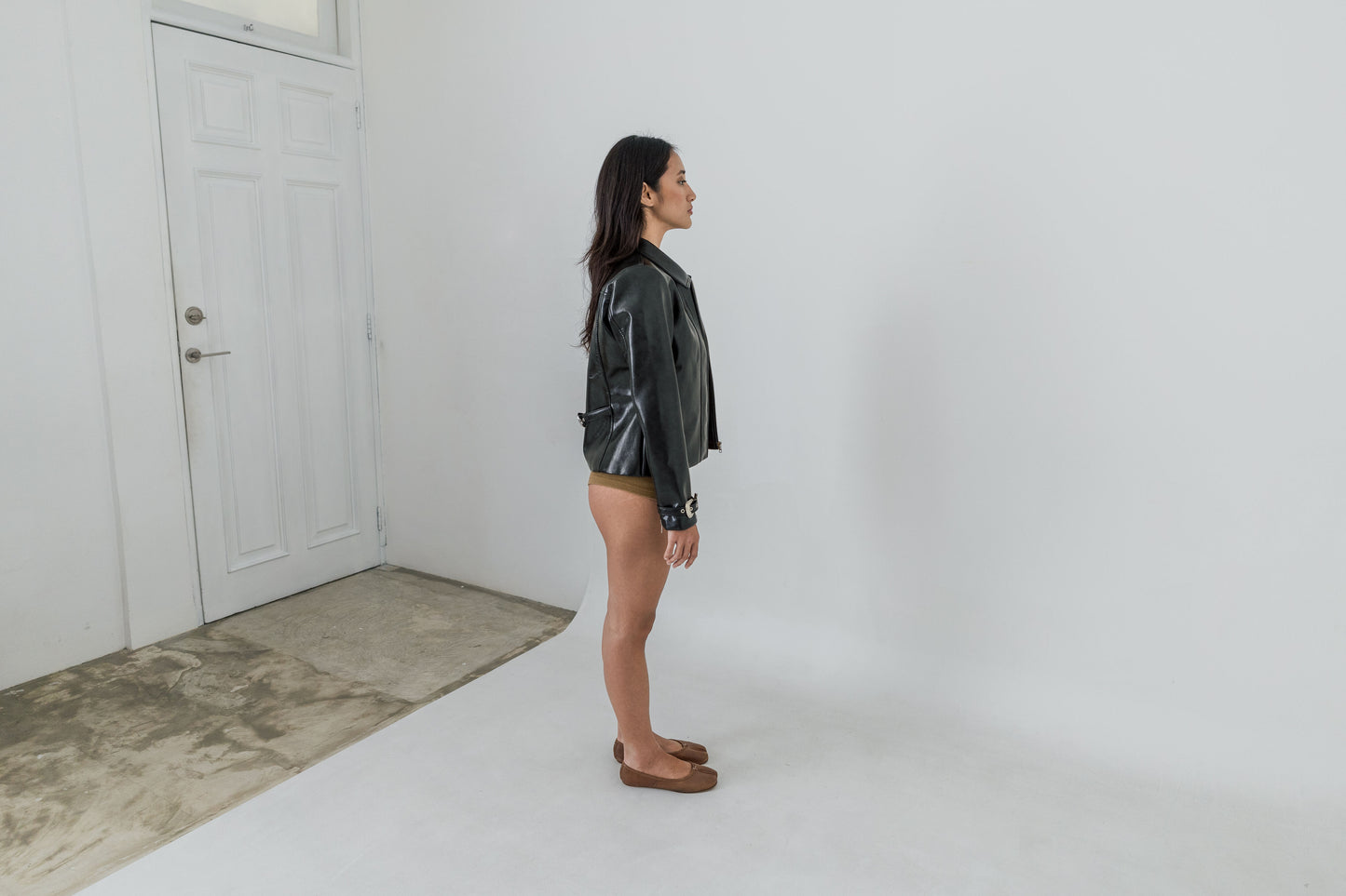 Buckled Leather Jacket