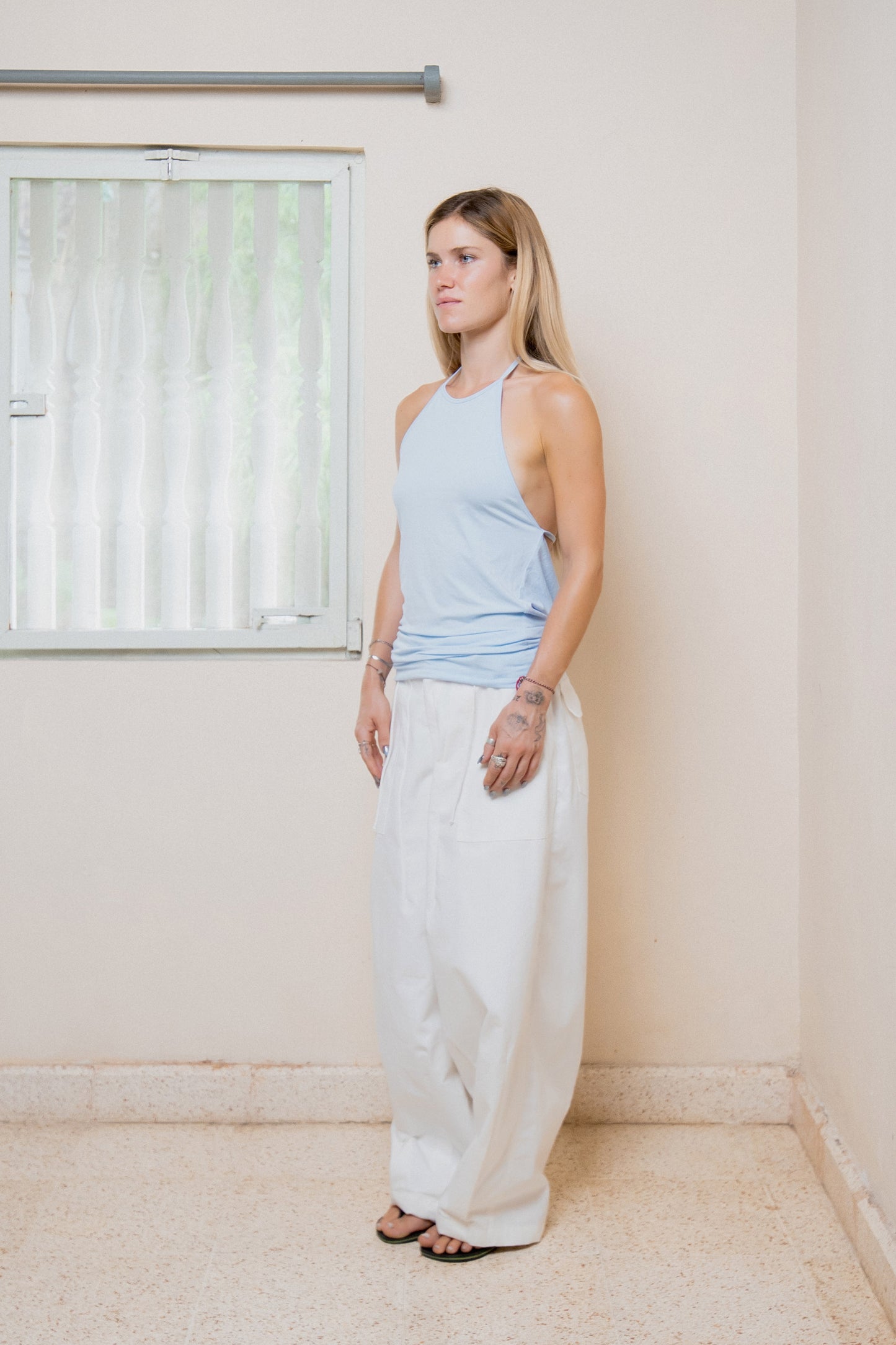 Backless Top - Sky