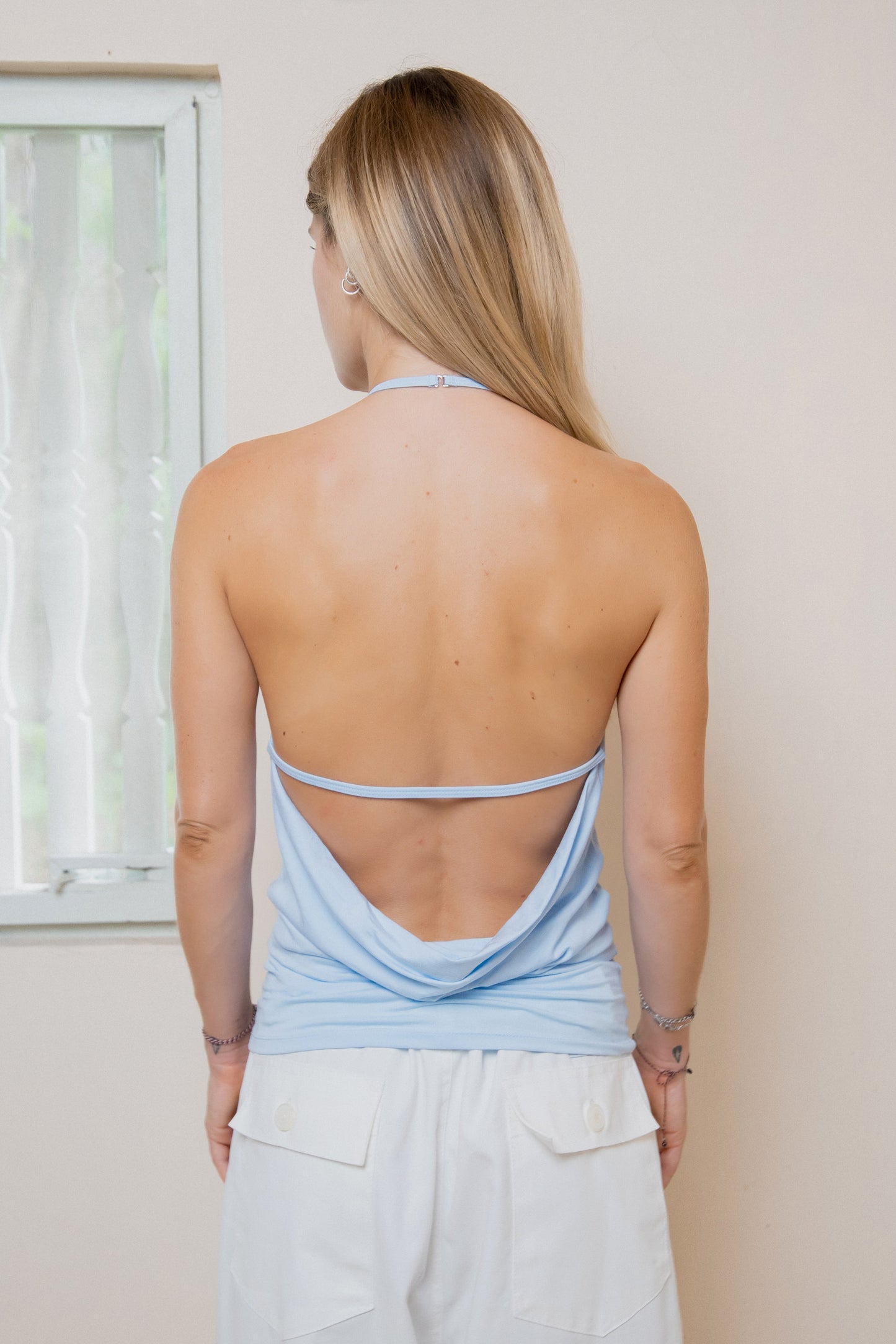 Backless Top - Sky