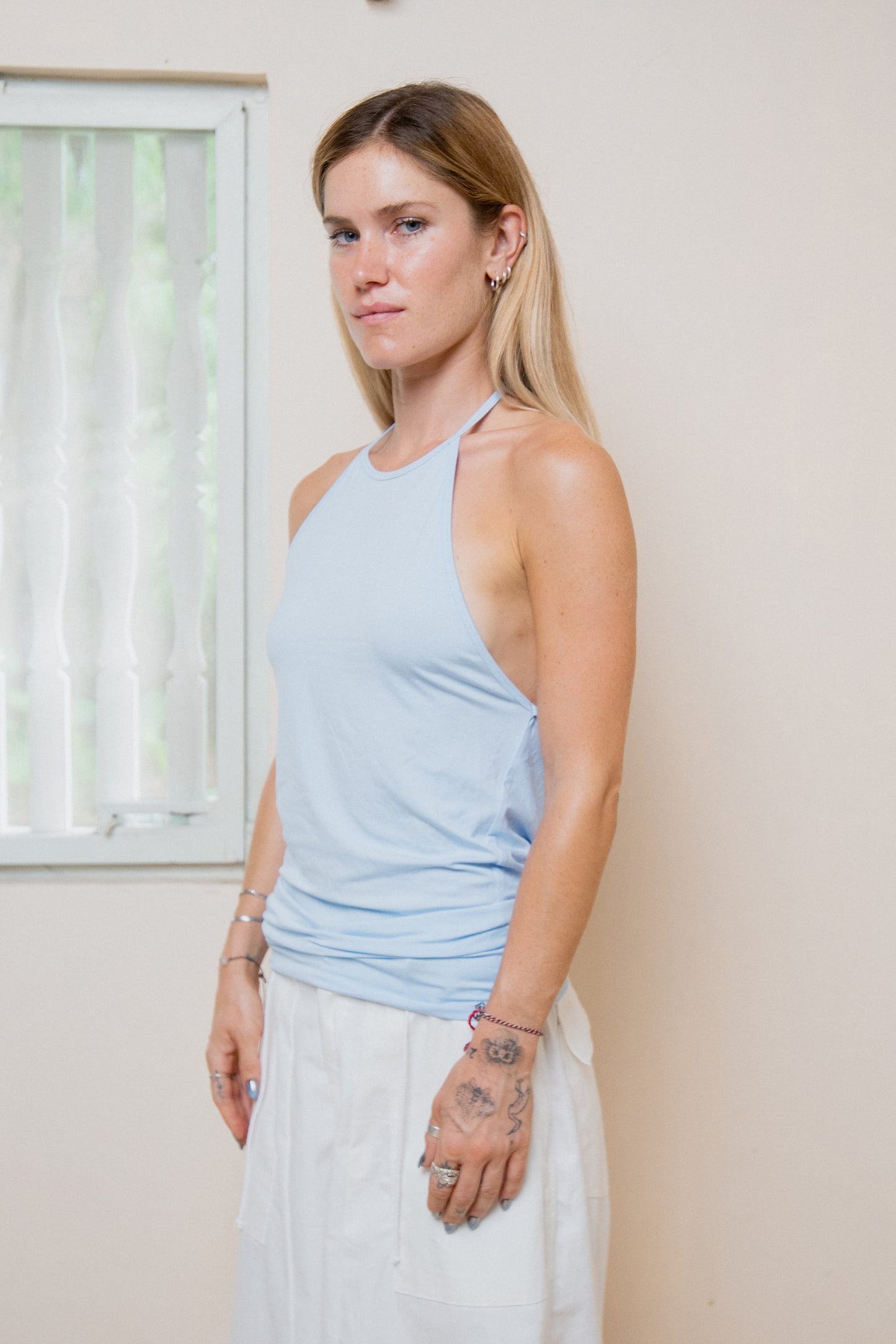 Backless Top - Sky