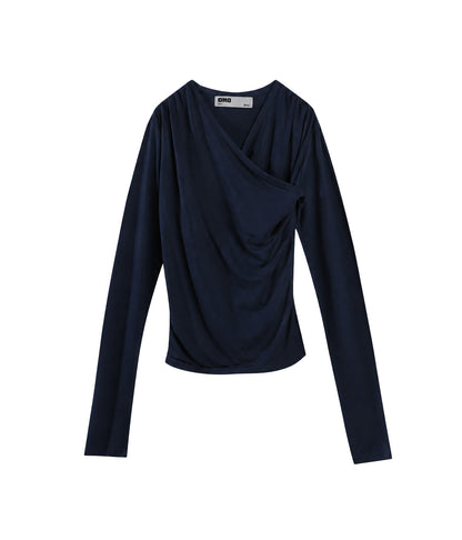 Dahlia Long Sleeve Top in Navy