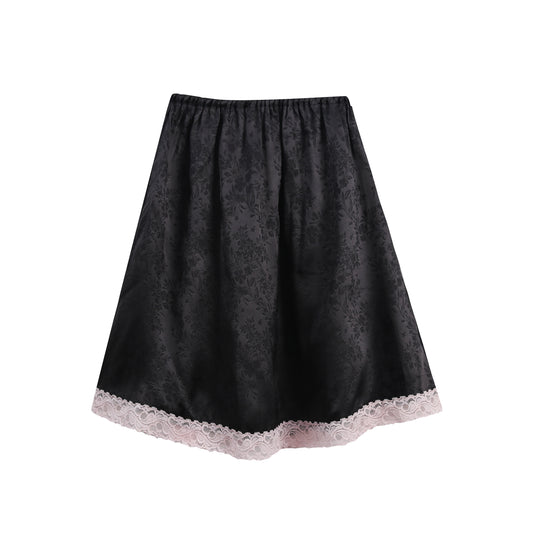 Petticoat Skirt in Black/Pink