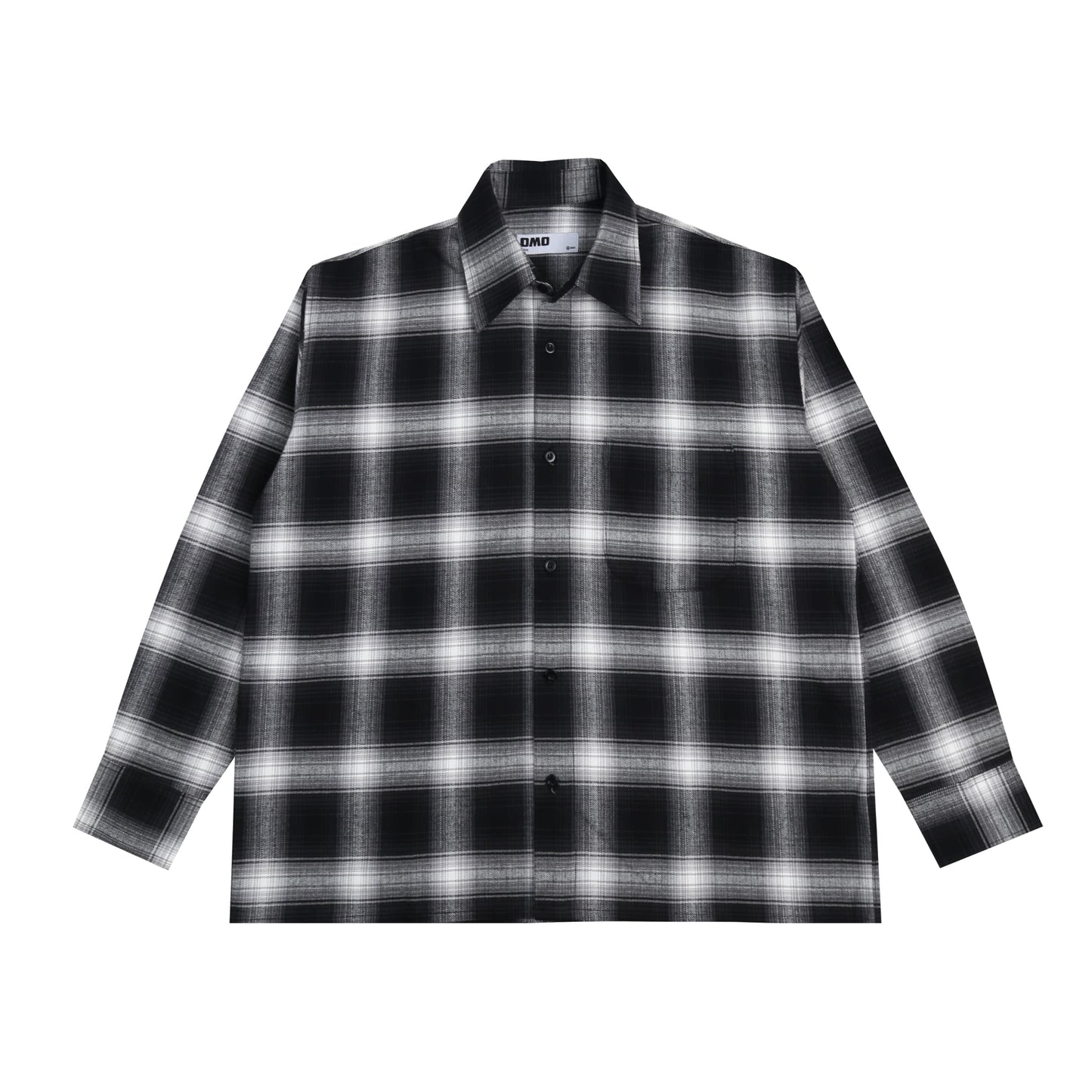 Flannel Pattern Shirt in Black/White