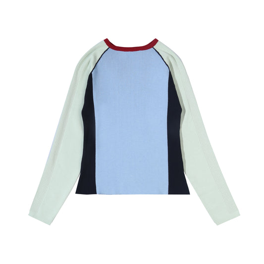 Raglan Knit Top - Navy
