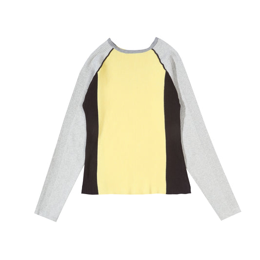 Raglan Knit Top - Yellow