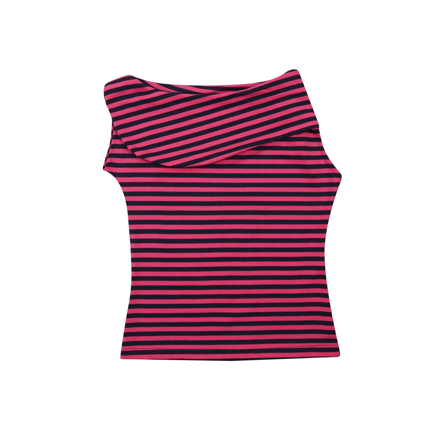 Stripes Boat Neck Top in Blossom