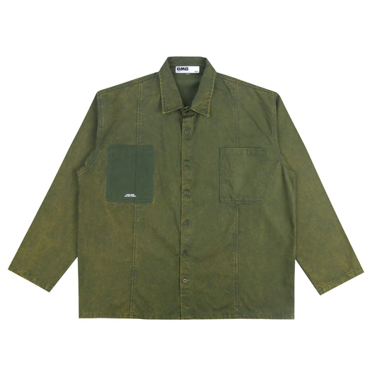 Washed Chore Jacket in Green