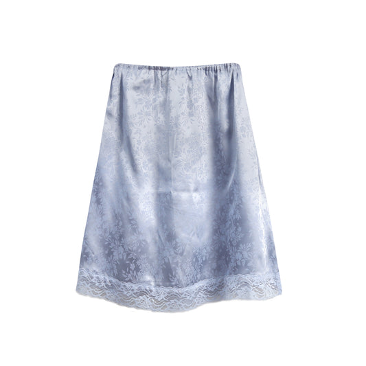 Petticoat Skirt in Silver/Blue