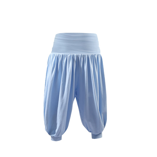 Foldover Harem Pants in Baby Blue