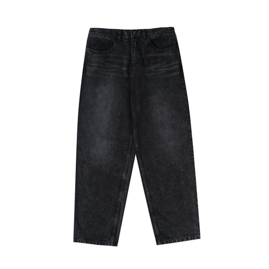 Black Washed Denim Jeans