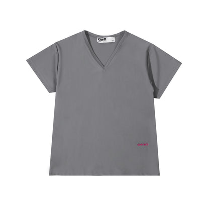 V-Neck Top in Dark Grey