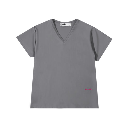 V-Neck Top in Dark Grey