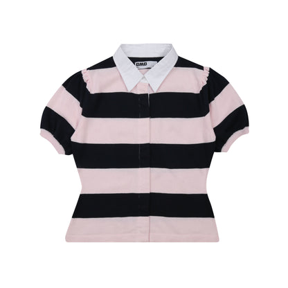 Polo Knit Puff Sleeve