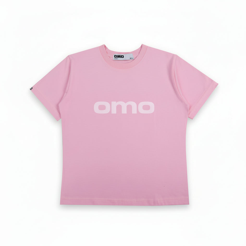 OMO Logo Baby T-Shirt in Pink