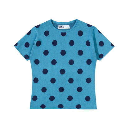 Polkadot Knit Top - Teal