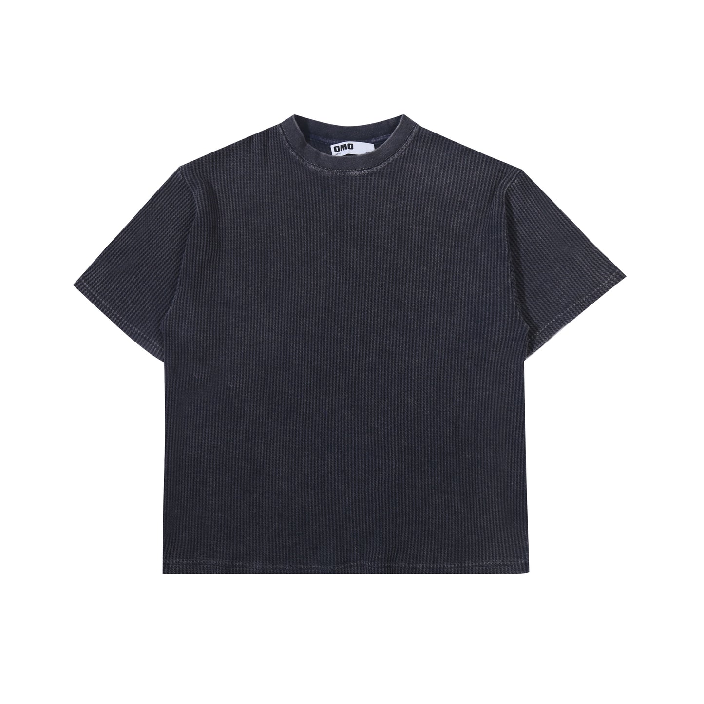 Waffle Washed Tee in Navy